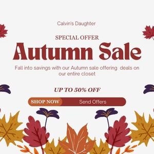 FALL SALE*SEND OFFERS *FALL SALE